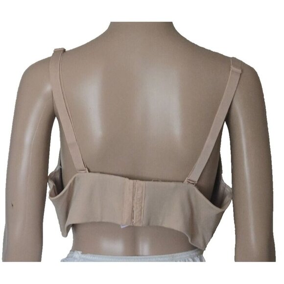 Cacique Smooth Boost Underwire beige Bra strapless multiway size 40DD - Picture 3 of 6